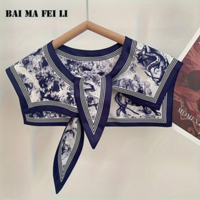 Silk Blouse - Women's Versatile Silk Scarf Spring Summer