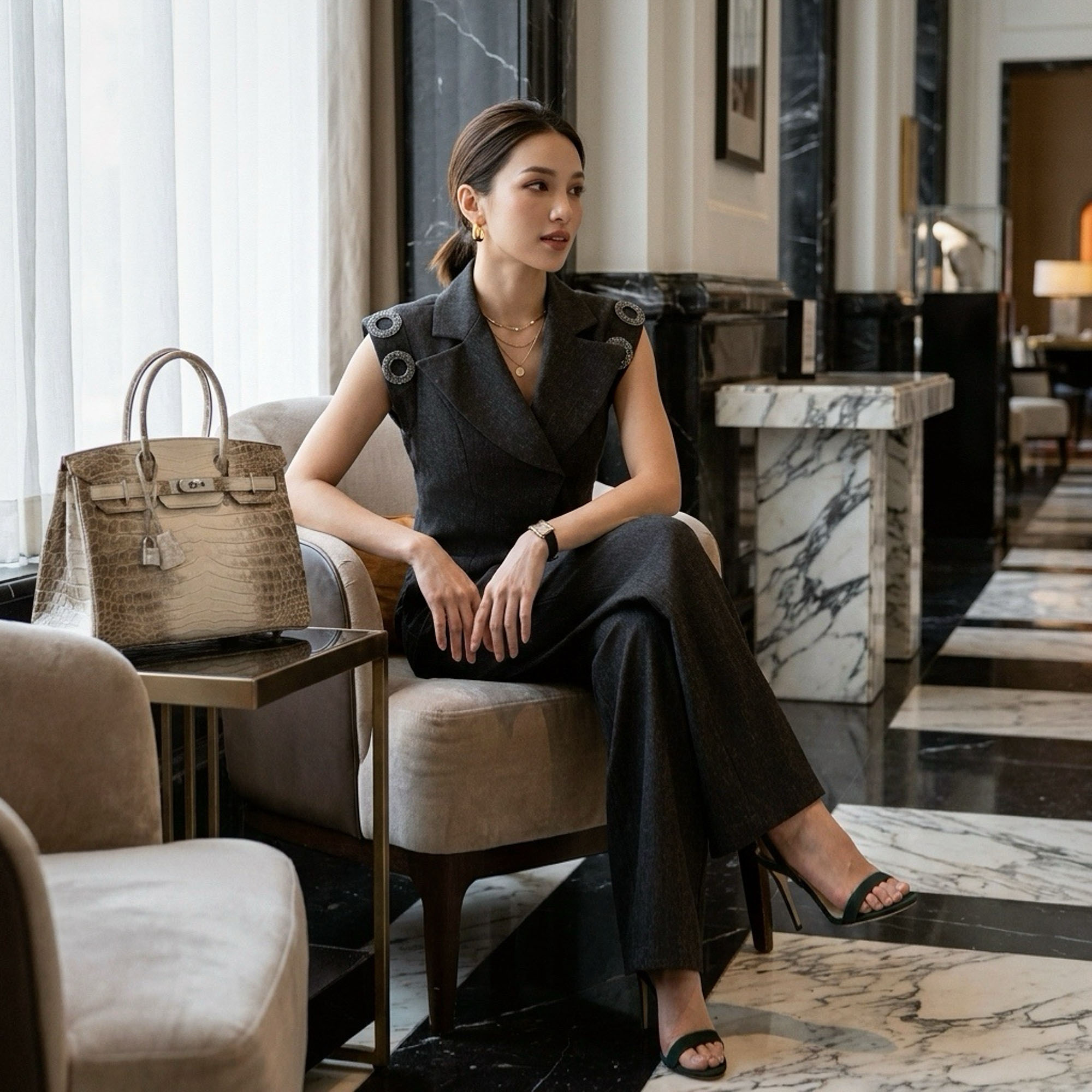 Womens Blazer - Elegant Blazer Vest Suit Set 2026