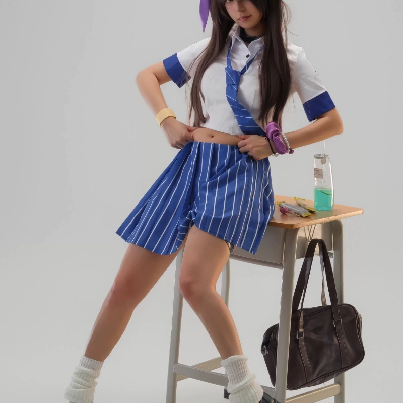 Womens Blazer - Naga Cosplay Costume JK Uniform Navy