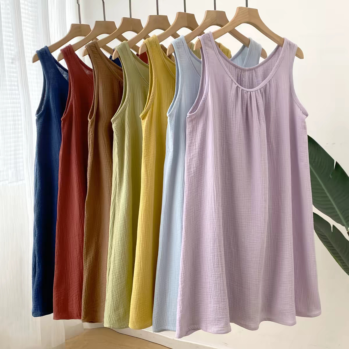 Summer Casual Women's Sleevele - Midi Dress ulasan dan harga