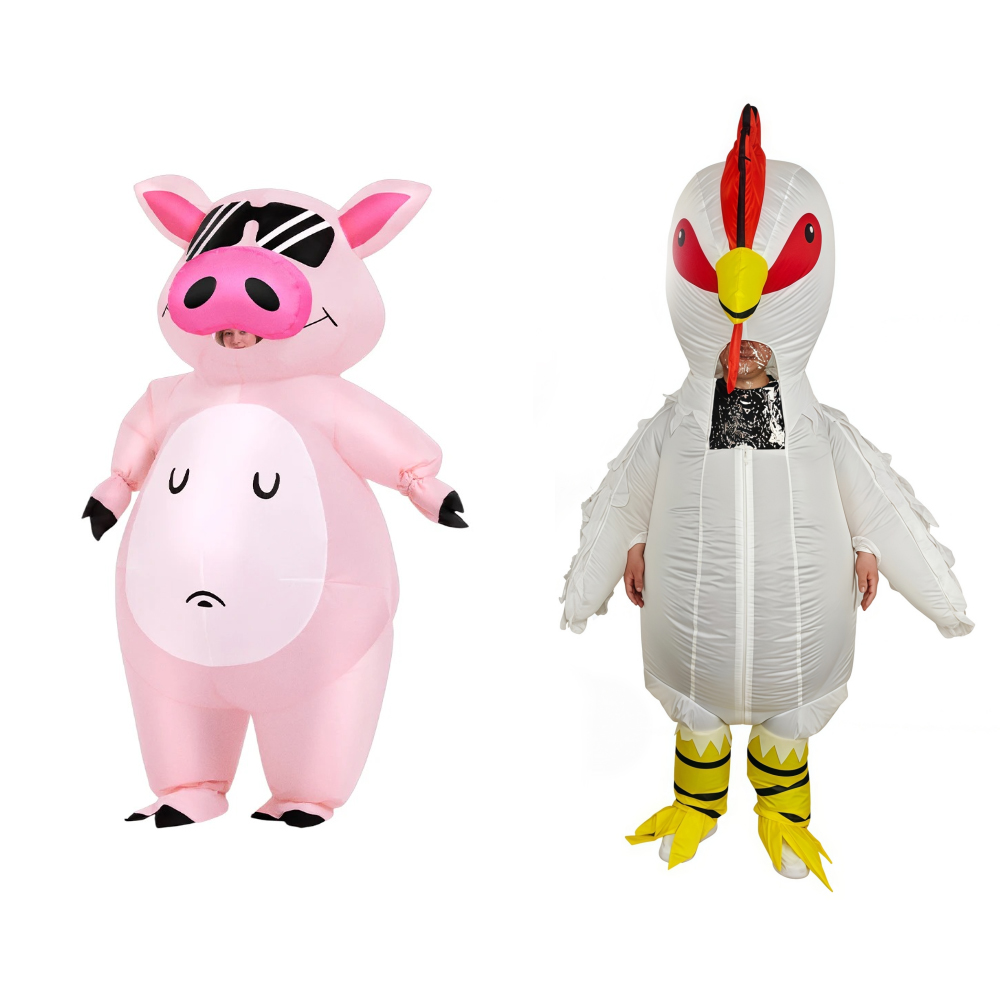 Cartoon Animal Piglet Inflatab - Womens Suit ulasan dan harga