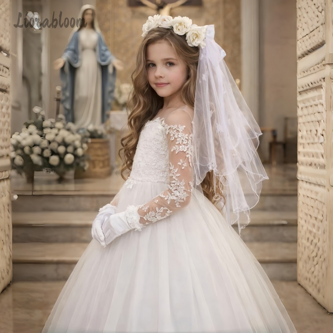 Girls' Lace Wedding Dress Cust - Formal Skirt ulasan dan harga