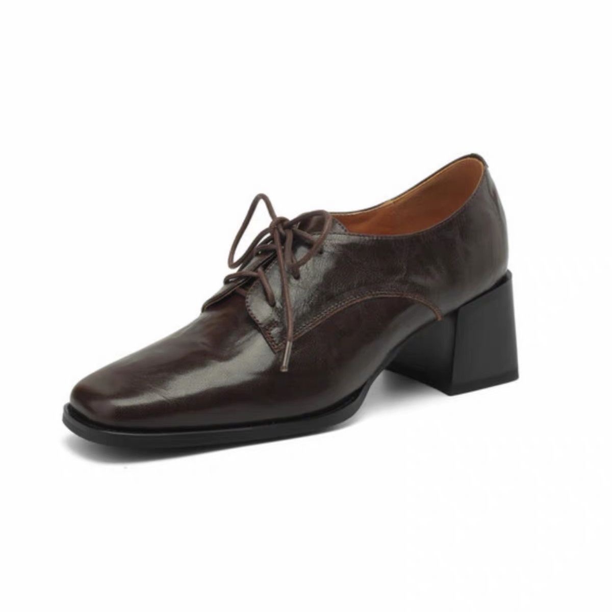 Women Square Toe Lace Up Oxfor - Formal Dress ulasan dan harga