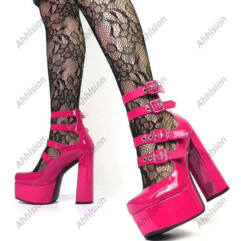 Ahhlsion Women Spring Pump Pat - Pump Heel Block ulasan dan harga