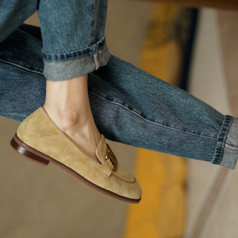 Suede Leather Women Loafers Sp - Womens Heels ulasan dan harga