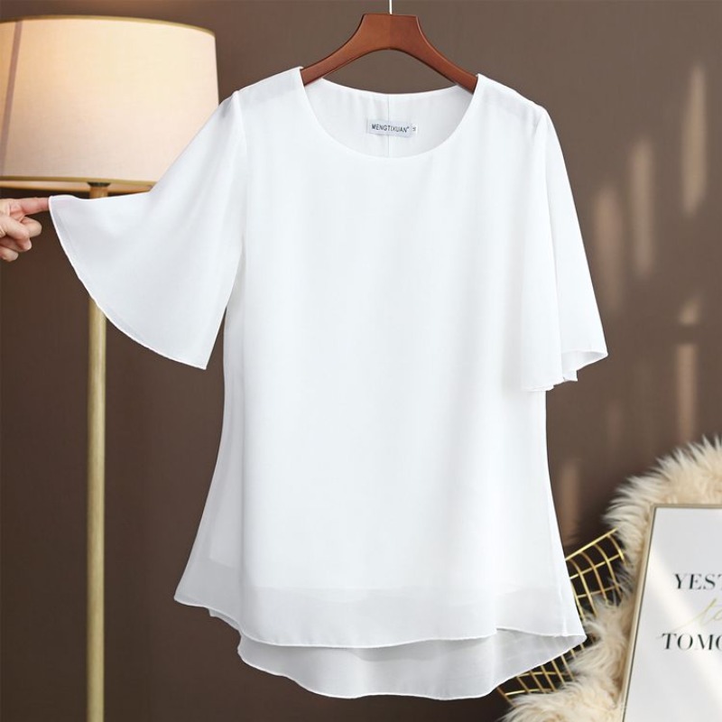 Elegant Plus Size Silk Blouse  - Silk Blouse ulasan dan harga