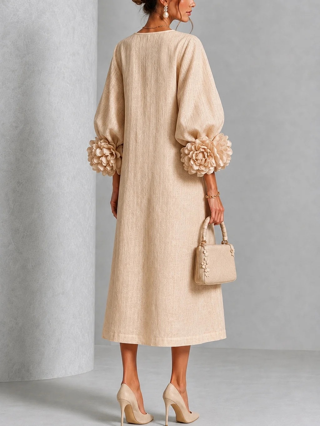 Customization Elegant Women Li - Midi Dress ulasan dan harga