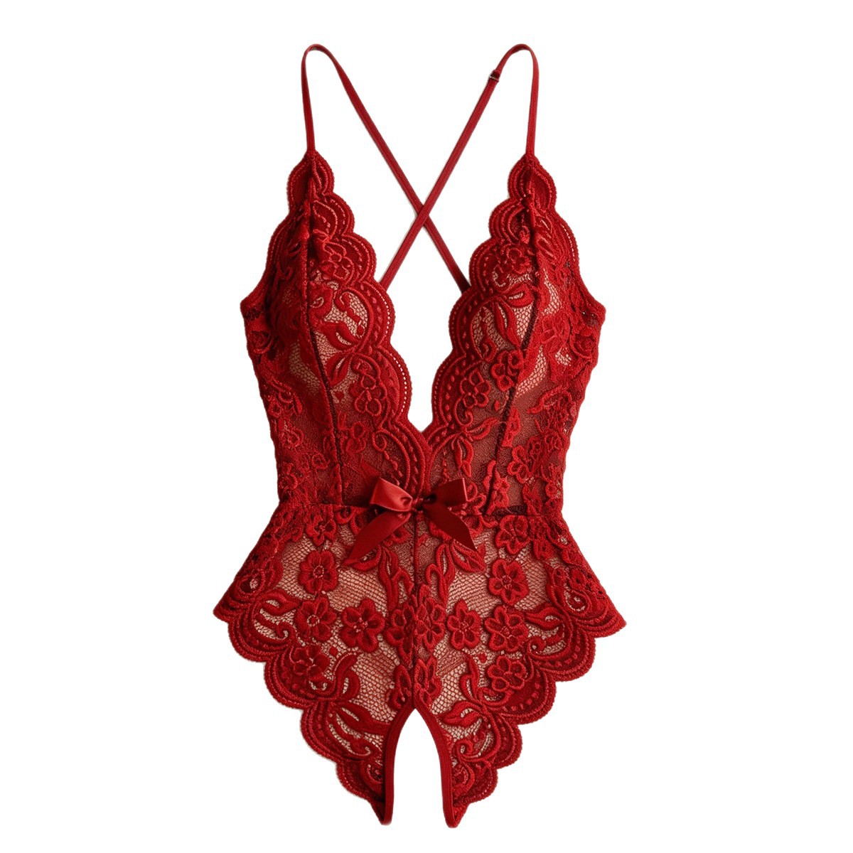Hot Crotchless Sexy Lingerie F - Lace Dress ulasan dan harga