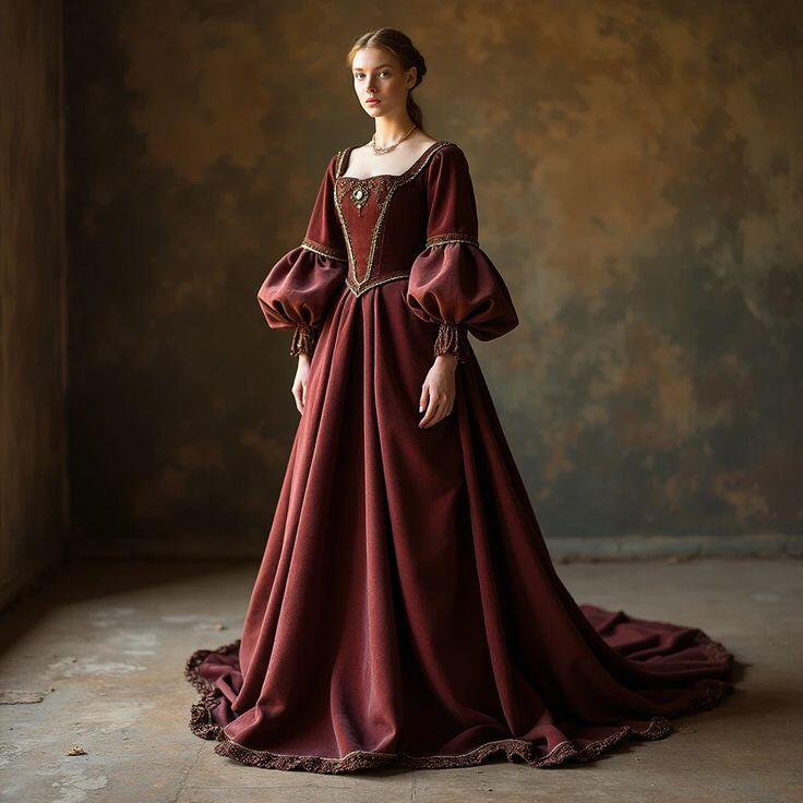 Vintage Victorian Baroque Even - Evening Gown ulasan dan harga