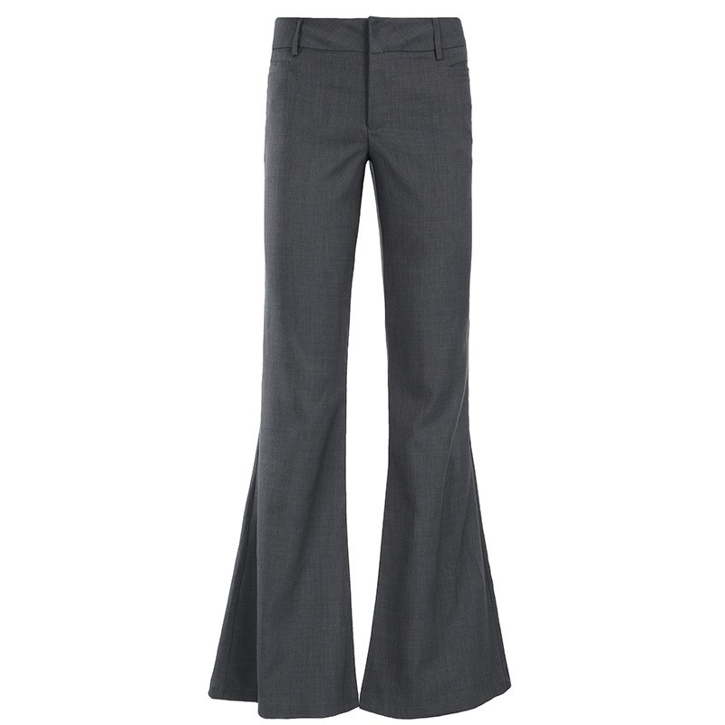 Grey Full Length Pants Micro F - Tailored Trouser Wide ulasan dan harga