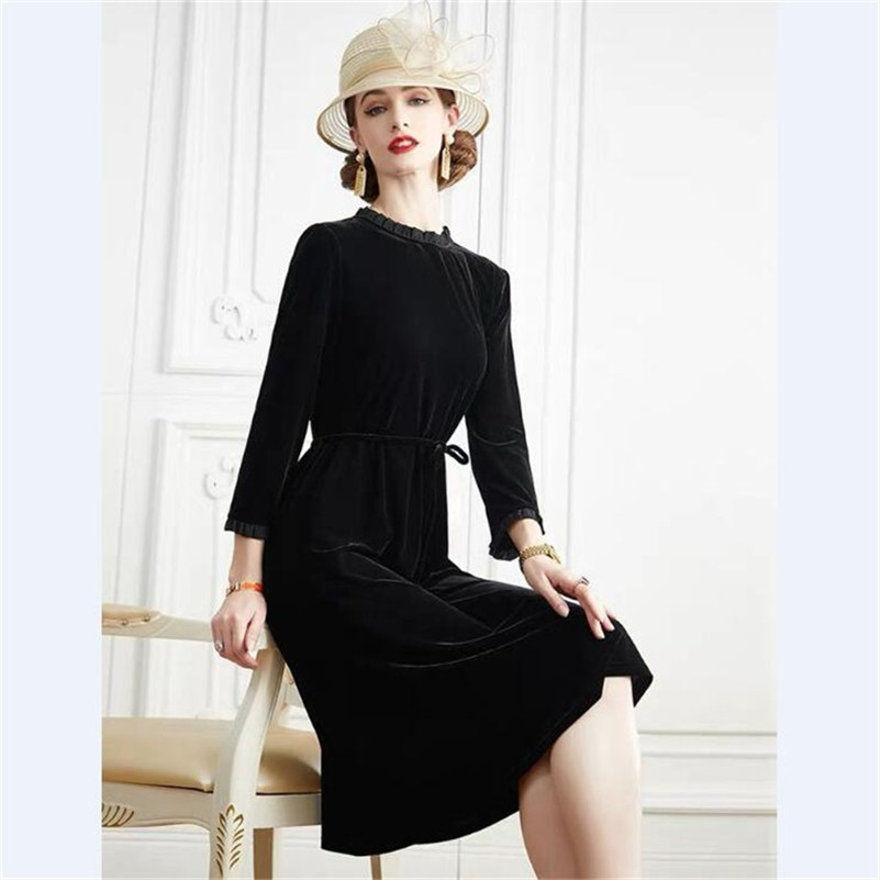 New Spring 2026 Women A-Line V - Midi Dress ulasan dan harga