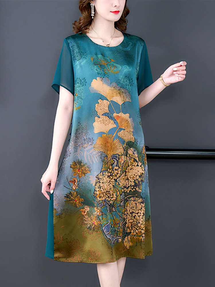 2024 Red Silk Floral Luxury We - Women'S Red Formal Wear ulasan dan harga