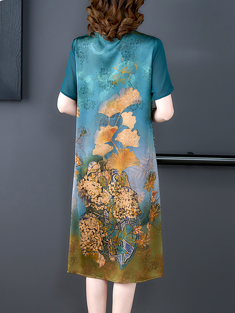 2024 Red Silk Floral Luxury We - Women'S Red Formal Wear ulasan dan harga