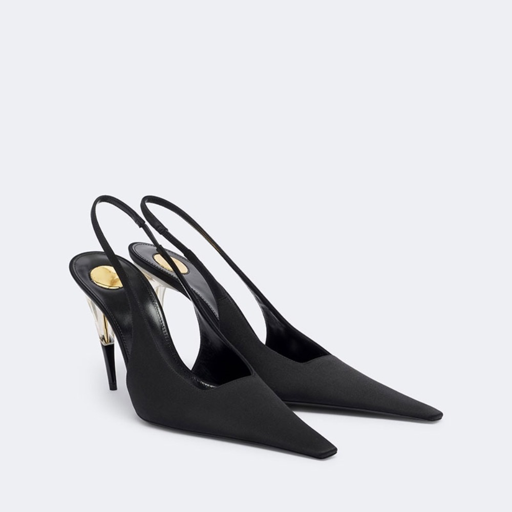 Women Satin Pointed‑Toe Stilet - Formal Dress ulasan dan harga