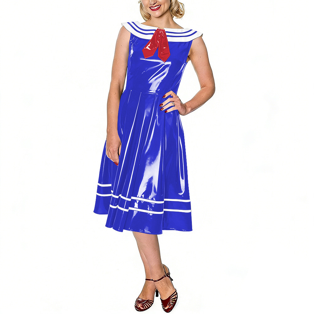 Vintage Sailor Dress for Women - Midi Dress ulasan dan harga