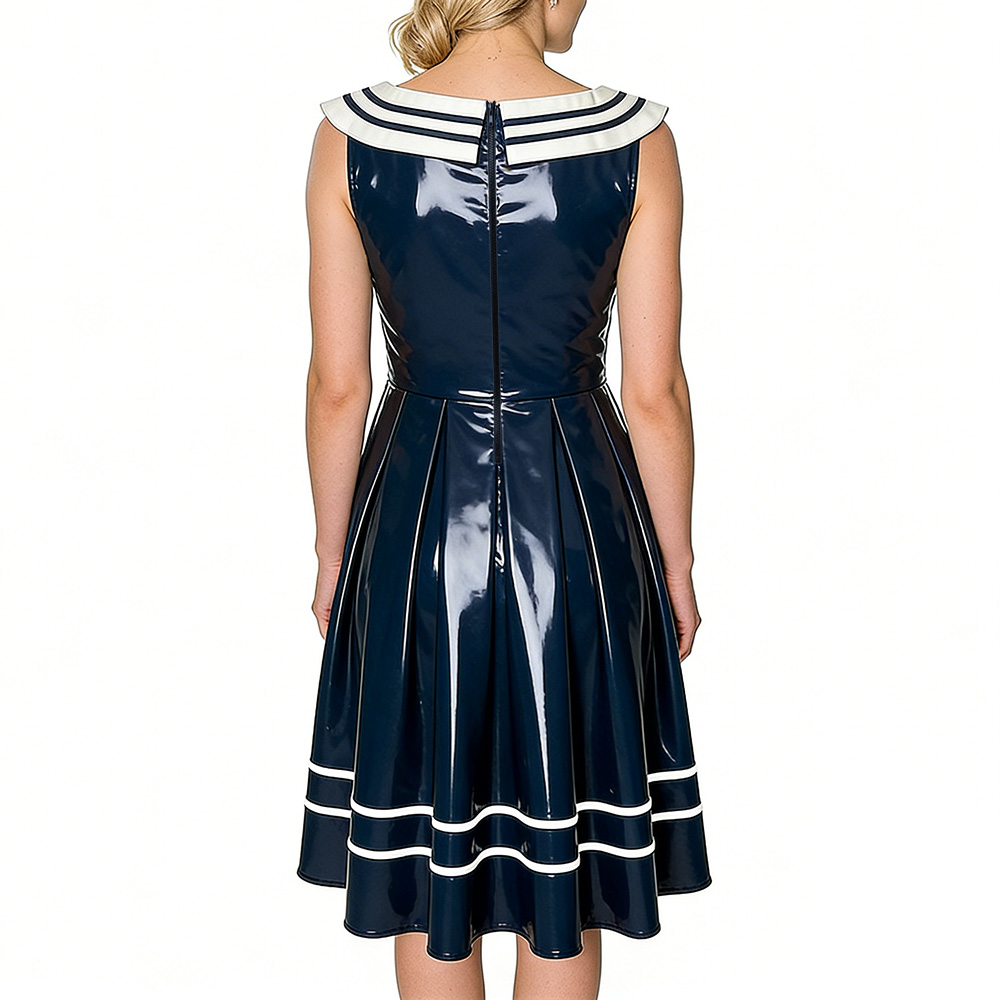 Vintage Sailor Dress for Women - Midi Dress ulasan dan harga
